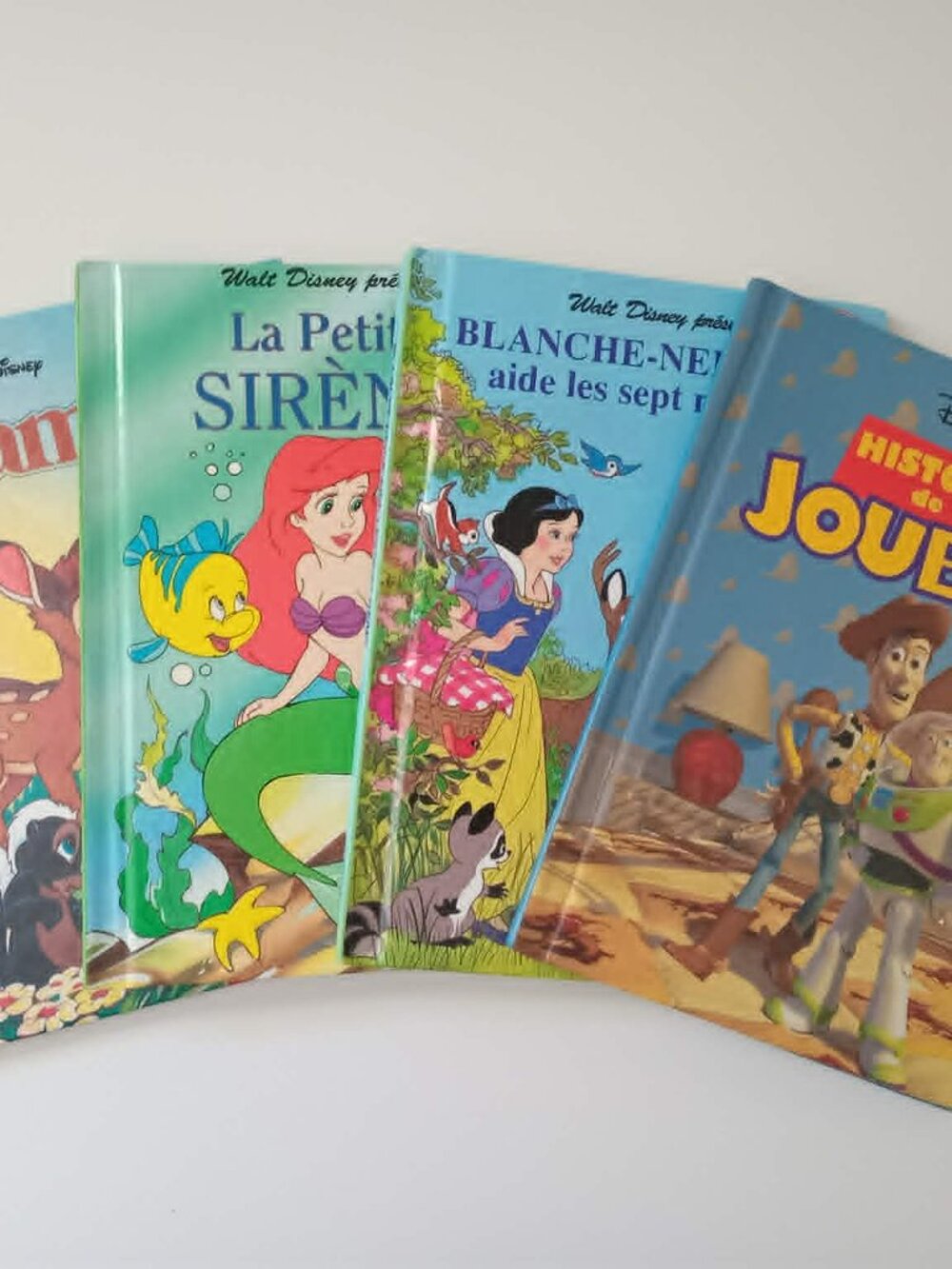 Lot of 4 Mickey Club du Livre Disney Enfants, Children Vintage French Books